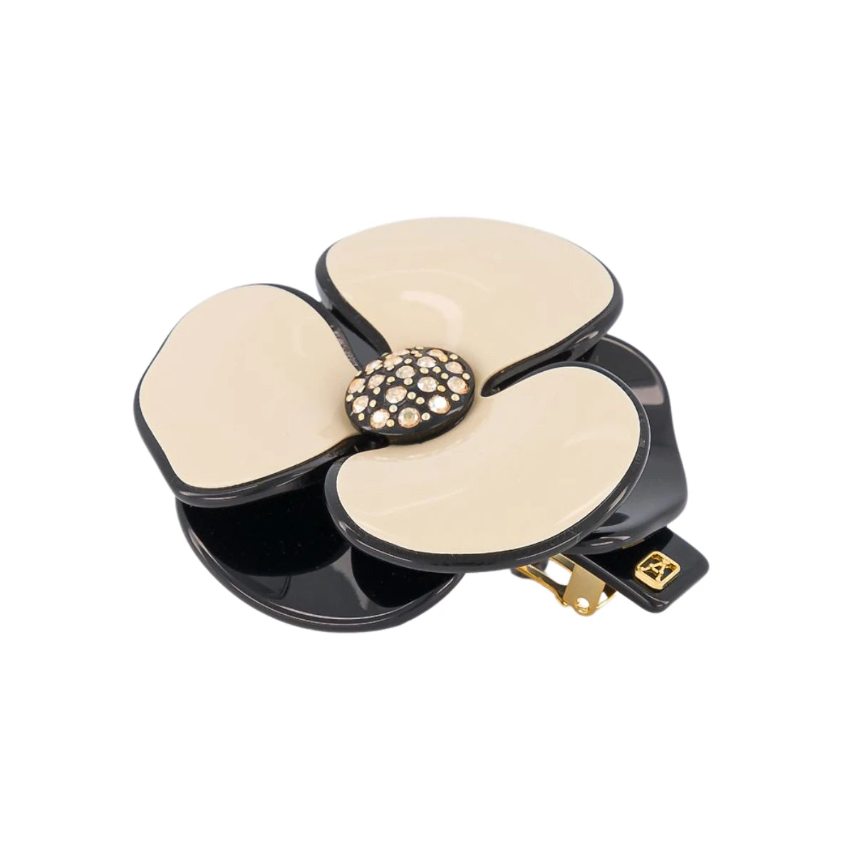 Fivela Camélia Strass Lisere