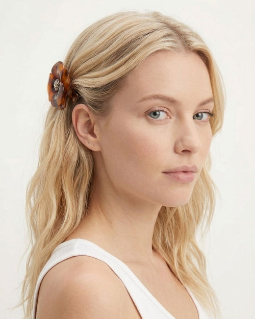 Fivela Camélia Strass