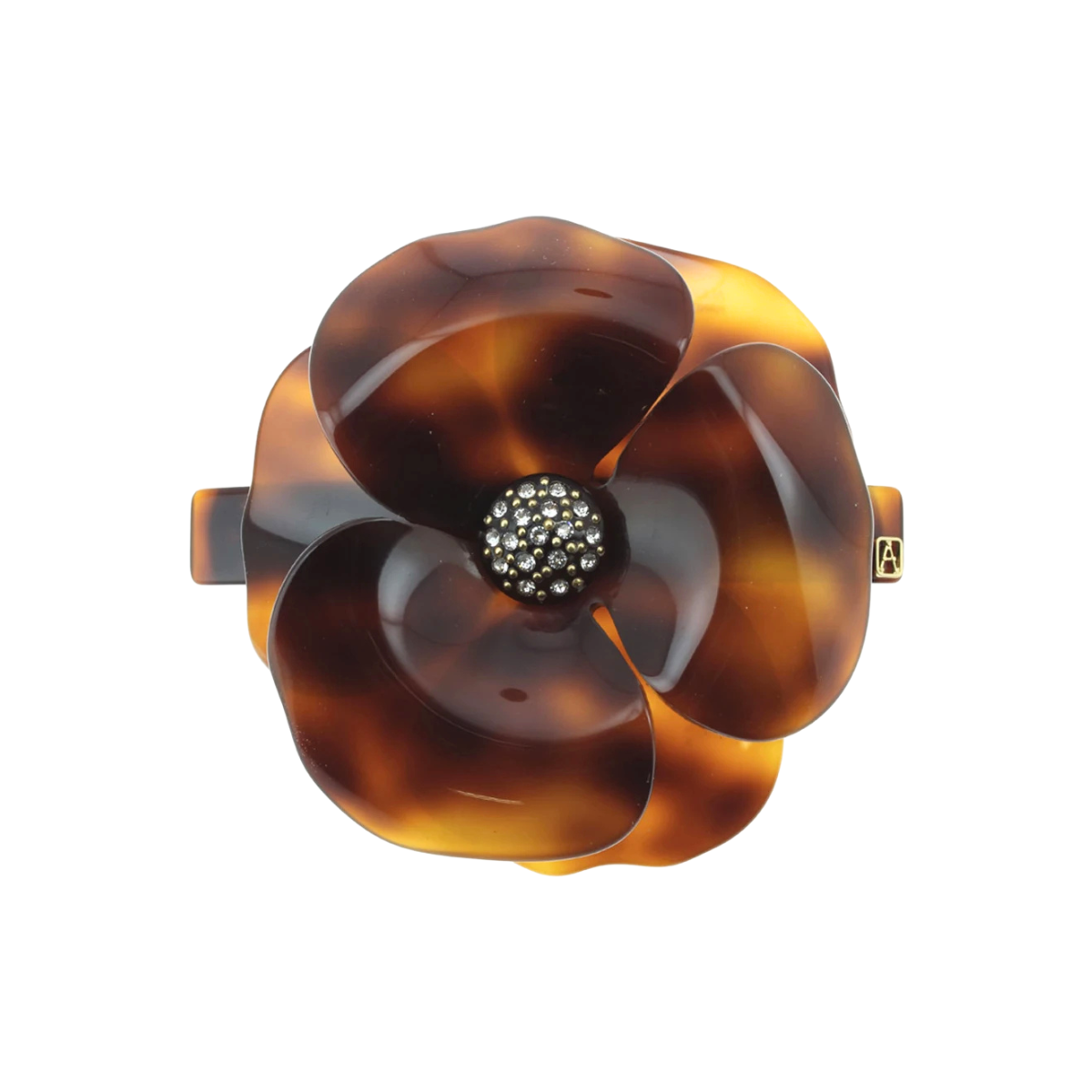 Fivela Camélia Strass Large