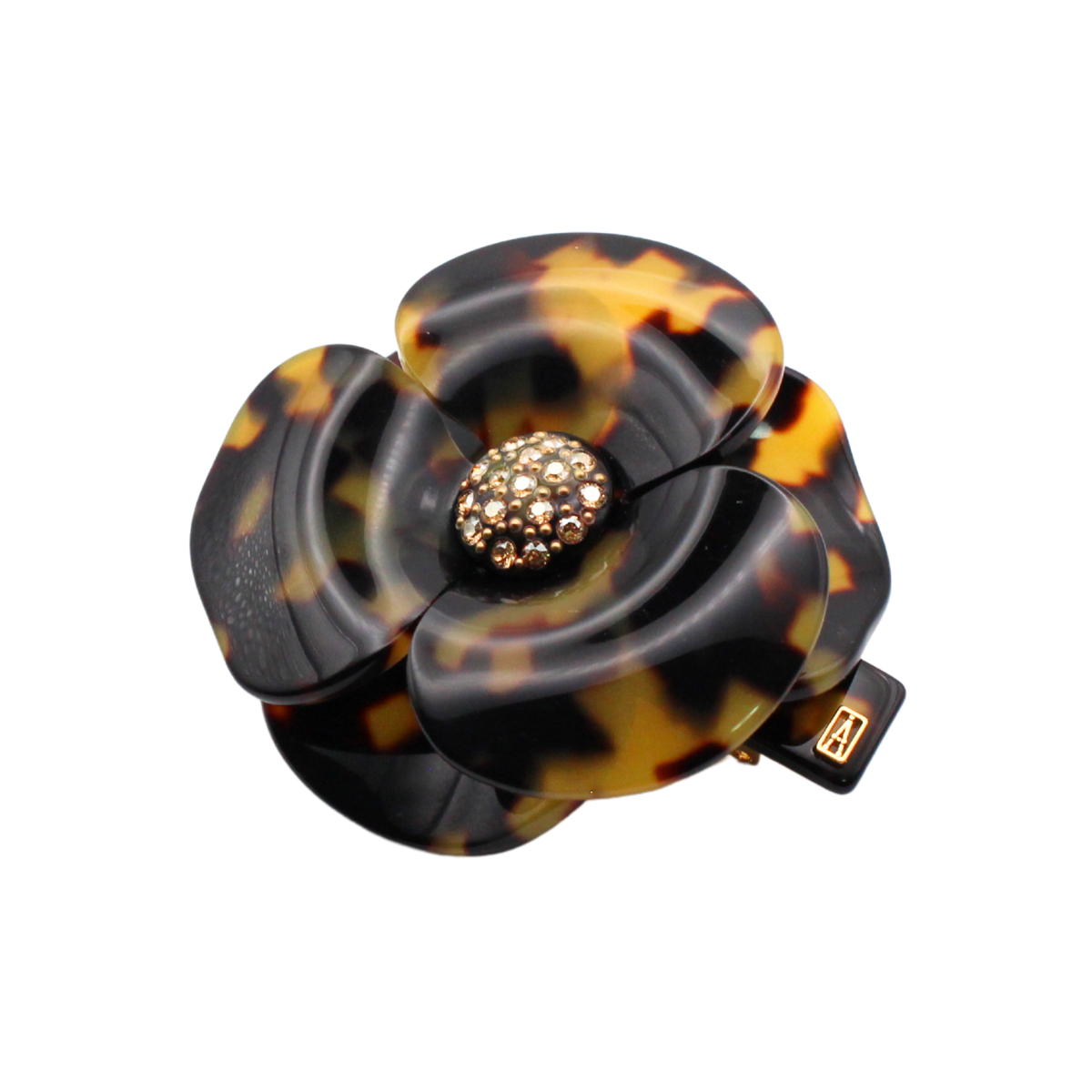 Fivela Camélia Strass